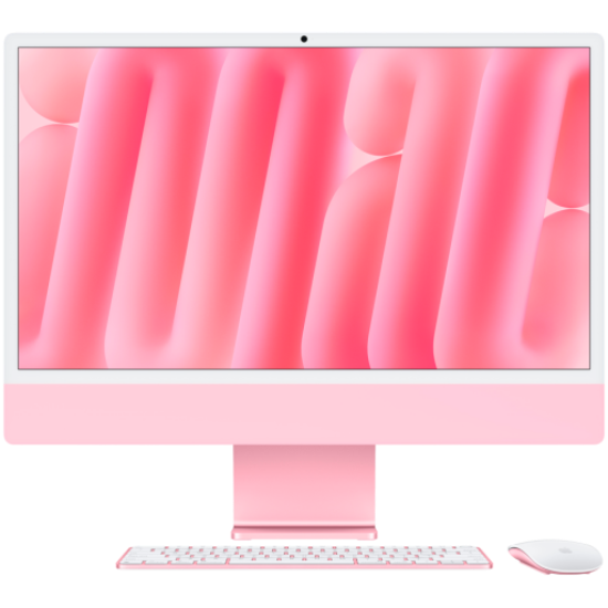 Picture of APPLE 24-inch iMac with Retina 4.5K display: Apple M4 chip with 10‑core CPU and 10‑core GPU, 16GB, 256GB SSD - Pink,Model A3137