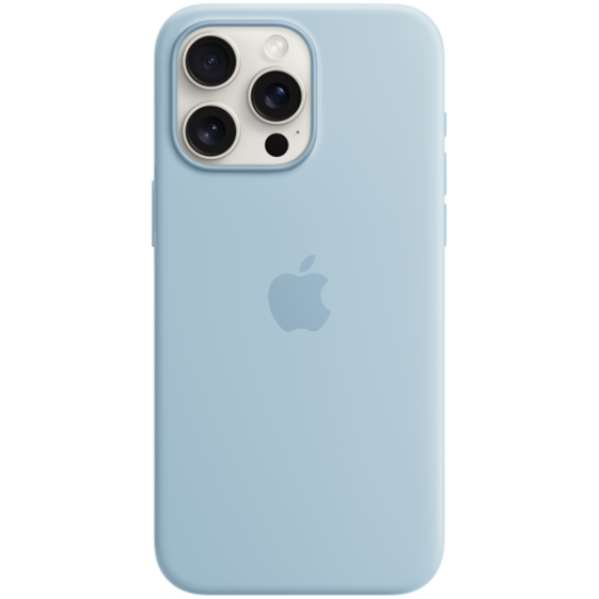 Picture of APPLE iPhone 15 Pro Max Silicone Case with MagSafe - Light Blue,Model A3126