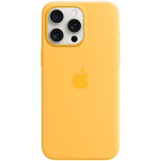 Picture of APPLE iPhone 15 Pro Max Silicone Case with MagSafe - Sunshine,Model A3126