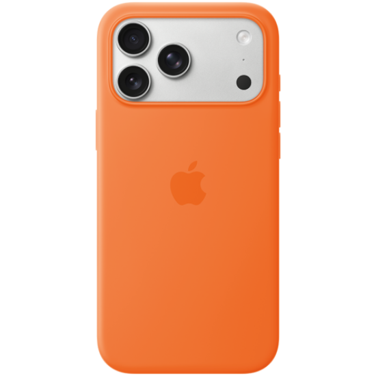 Picture of APPLE iPhone 17 Pro Max Silicone Case with MagSafe - Orange,Model A3560