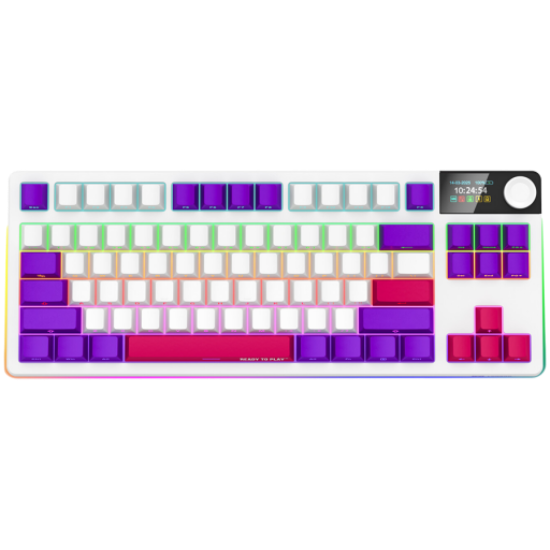 Picture of LORGAR LORGAR KBP70TKLW, Wireless TKL Mechanical Gaming Keyboard Pro, White, EN layout