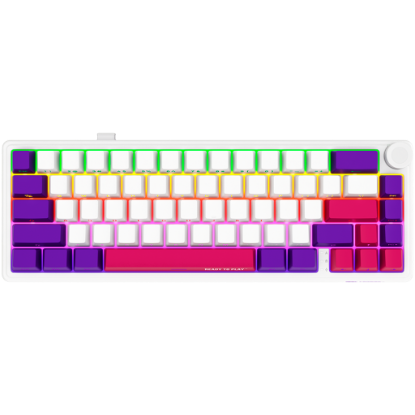 Picture of LORGAR LORGAR KBP70MW, Wireless 65% Mechanical Gaming Keyboard Pro, White, EN layout