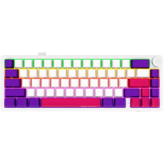 Picture of LORGAR LORGAR KBP70MW, Wireless 65% Mechanical Gaming Keyboard Pro, White, EN layout