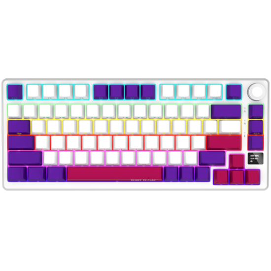 Picture of LORGAR LORGAR KBP7075W, Wireless 75% Mechanical Gaming Keyboard Pro, White, EN layout