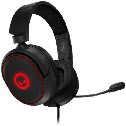 Picture of LORGAR LORGAR Kaya 460, USB Gaming headset with microphone, CM108B, RGB backlight, Plug&Play, USB-A connection cable 2m, fabric ear pads, size: 192*184.7*88mm, 0.329kg, black