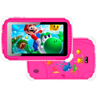 Picture of VGKE VGKE 7" IPS Kids Tablet - Mediatek MT6735 CPU, 1GB RAM, 16GB Storage, 3G + Wifi, Bluetooth 4.0, Android - Pink