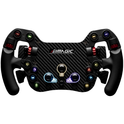 Picture of SIMAGIC SIMAGIC FX Steering Wheel, Carbon Fiber, QR50, Shifters + Dual Clutch, S204