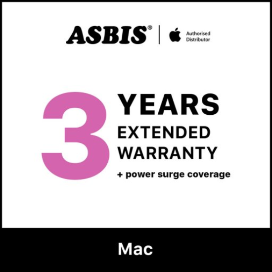 Picture of ASBIS Additional 3-year warranty + power surge coverage for Mac Pro 14