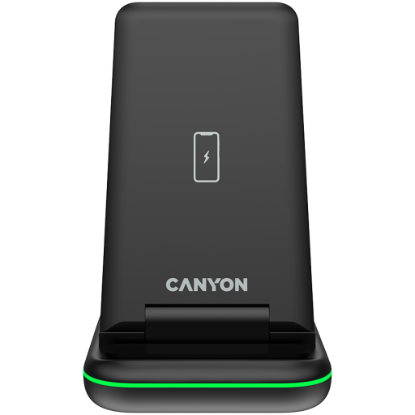 Picture of CANYON CANYON wireless charger WS-304 15W 3in1 Black