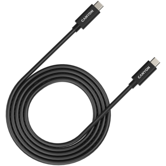 Picture of CANYON CANYON cable UC-42 USB-C to USB-C 240W 20Gbps 4k 2m Black