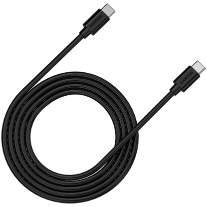 Picture of CANYON CANYON UC-12, cable 100W, 20V/ 5A, typeC to Type C, 2M with Emark, Power wire :20AWG*4C,Signal wires :28AWG*4C,OD4.5mm, PVC ,black