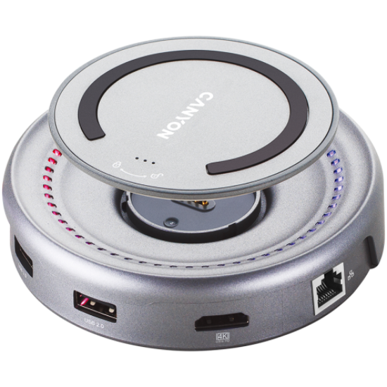 Picture of CANYON CANYON hub DS-7 7in1 USB-C Wireless Space Grey