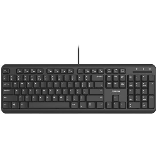 Picture of CANYON CANYON keyboard HKB-20 EN Velvet Wired Black