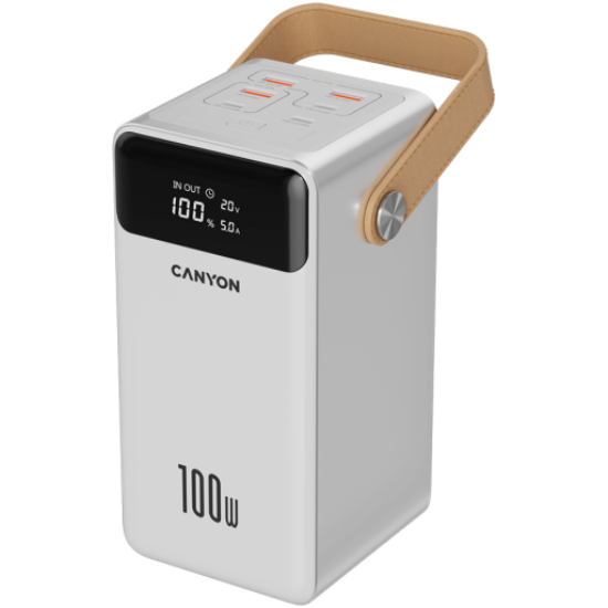 Picture of CANYON CANYON power bank OnPower 610 metal 60000 mAh PD100W White