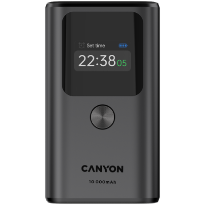 Picture of CANYON CANYON power bank OnPower 130 TFT 10000 mAh PD30W Dark Grey