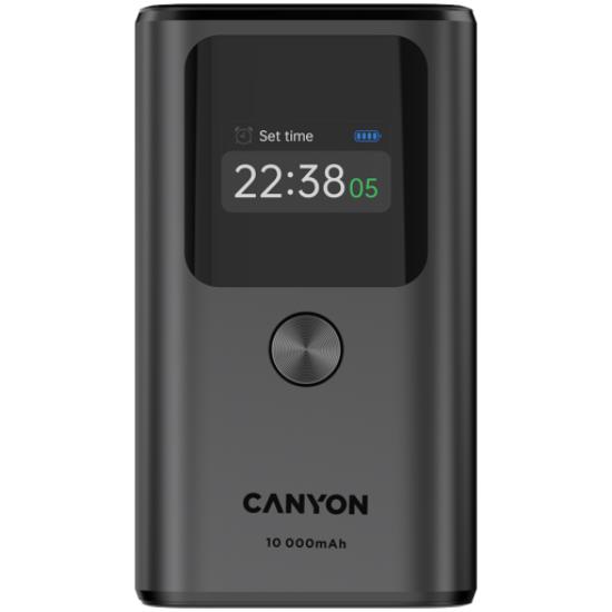 Picture of CANYON CANYON power bank OnPower 130 TFT 10000 mAh PD30W Dark Grey