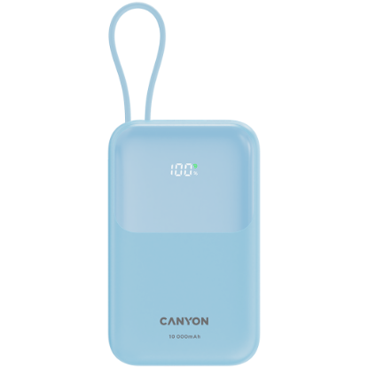 Picture of CANYON CANYON power bank OnPower 101 built-in cable 10000 mAh PD22.5W Blue