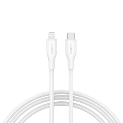 Picture of CANYON CANYON cable CLNM60 C-L 60W MFI 1m Silicon White