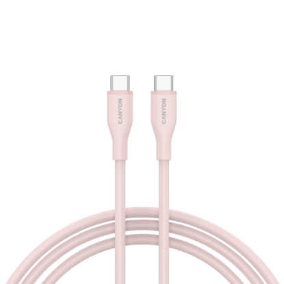 Picture of CANYON CANYON cable CC60SC10 C-C 60W 1m Silicon Pink Sand