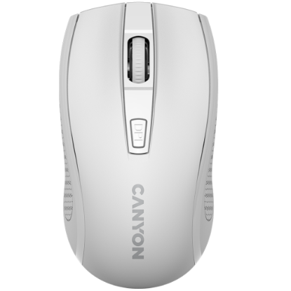 Picture of CANYON CANYON MW-7, 2.4Ghz wireless mouse, 6 buttons, DPI 800/1200/1600, with 1 AA battery ,size 110*60*37mm,58g,white