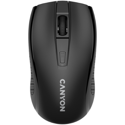 Picture of CANYON CANYON MW-7, 2.4Ghz wireless mouse, 6 buttons, DPI 800/1200/1600, with 1 AA battery ,size 110*60*37mm,58g,black