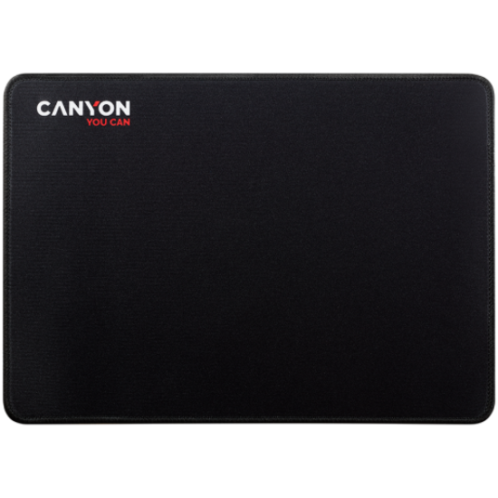 Picture of CANYON CANYON MP-4, Mouse pad,350X250X3MM,Multipandex,fully black with our logo (non gaming),blister cardboard