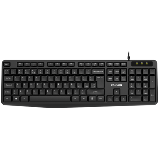 Picture of CANYON CANYON keyboard KB-1 EN Wired Black