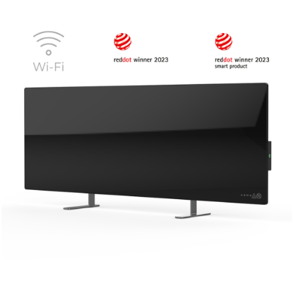 Picture of AENO AENO Premium Eco Smart Heater, 700W, Tempered glass, Infrared+convection heating type, Plug type: South Africa (M type), BLACKManufacturer: AENO