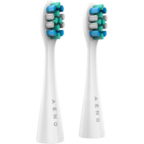 Picture of AENO AENO Replacement toothbrush heads, White, Dupont bristles, 2pcs in set (for ADB0001S/ADB0002S)