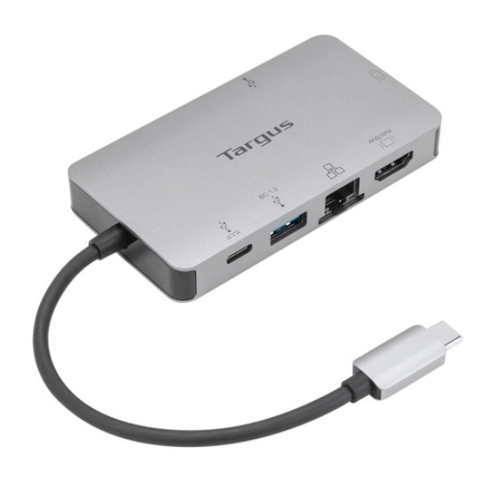 Picture of TARGUS - USB-C SINGLE VIDEO 4K HDMI/VGA DOCK CONNECT ONE EXTERNAL HDMI DISPLAY (MAX RESOLUTION 4K@30HZ) OR ONE VGA DISPLAY (MAX RESOLUTION 1920X1200@60HZ),  GIGABIT ETHERNET PORT, THUNDERBOLT 3 HOST COMPATIBLE