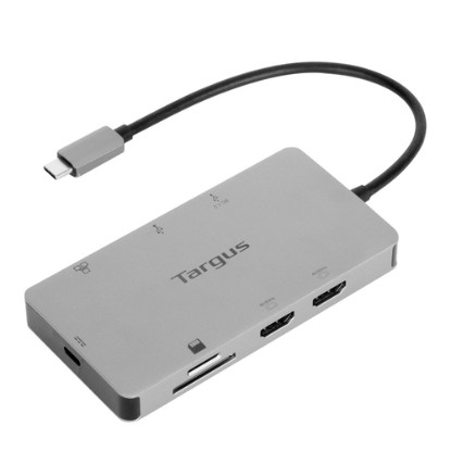 Picture of TARGUS - USB-C UNIVERSAL DUAL HDMI 4K DOCKING STATION WITH 100W POWER DELIVERY PASS-THRU