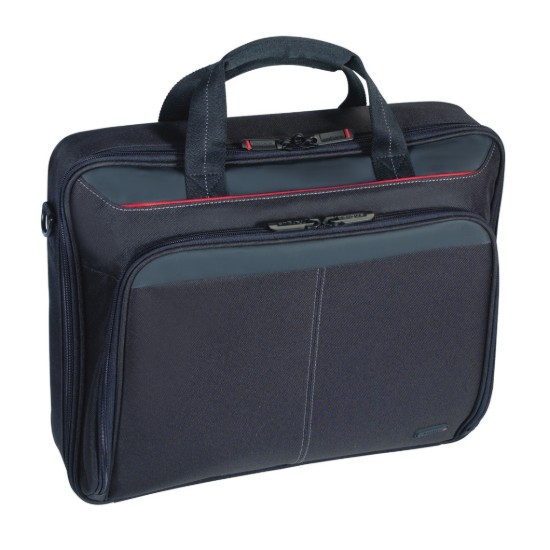 Picture of TARGUS CLASSIC 15-16IN CLAMSHELL CASE - BLACK PADDED 15.6" LAPTOP SECTION, ADJUSTABLE SHOULDER STRAP, COMPACT AND LIGHTWEIGHT.