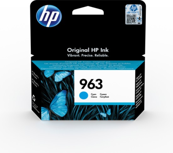 Picture of HP # 963 CYAN ORIGINAL INK CARTRIDGE