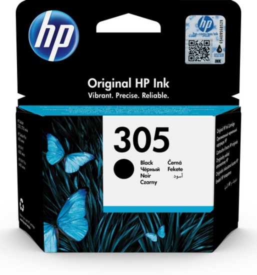 Picture of HP #305 BLACK ORIGINAL INK CARTRIDGE - HP 2720/4120