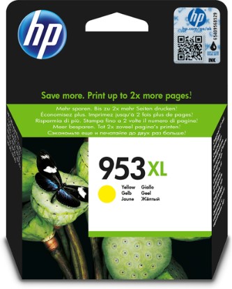 Picture of HP 953XL HIGH YIELD YELLOW ORIGINAL INK CARTRIDGE