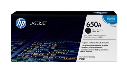 Picture of HP 650A BLACK TONER CARTRIDGE