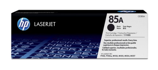 Picture of HP 85A LASERJET P1102/P1102W BLACK PRINT TONER CARTRIDGE PRINTS APPROXIMATELY 1 600 PGS USING ISO/IEC 19752 YIELD STANDARD