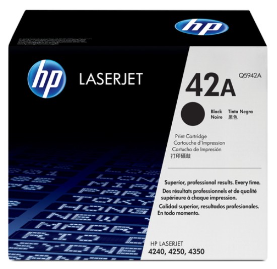 Picture of HP 42A LASERJET 4250/4350/4240 BLACK PRINT CARTRIDGE YIELD 10 000 PGS