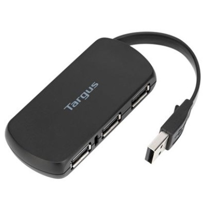 Picture of TARGUS - 4 PORT USB 2.0 HUB, INSTANTLY CONNECT UP TO 4 USB DEVICES SUCH AS YOUR MOUSE, FLASH DRIVE, IPOD/MP3 PLAYER AND MORE, HIGH PERFORMANCE, PLUG AND PLAY