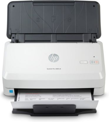 Picture of HP SCANJET PRO 3000 S4 SINGLE FUNCTION SHEET-FEED SCANNER. FAST SCAN SPEEDS UP TO 40PPM AND 80 IPM A 50-PAGE AUTOMATIC FEEDER, AUTOMATIC TWO-SIDED SCANNING, SCAN UPTO 3500 PAGES PER DAY. COLOUR SCANNING, PERFECT FOR ARCHIVING A VARIETY OF DOCUMENT TYPES. FROM GENERAL USERS TO ENTERPRISE ENVIRONMENTS  4000/DAY DUTY CYCLE.