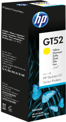 Picture of HP GT52 YELLOW ORIGINAL INK BOTTLE