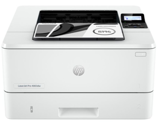 Picture of HP LJ PRO M4003DW - 3-10 USERS, PRINT UP TO 40 PPM, TWO-SIDED PRINTING, HP EPRINT, APPLE AIRPRINT, MOPRIA-CERTIFIED, WIRELESS DIRECT PRINTING, GOOGLE CLOUD PRINT 2.0, MOBILE APPS, HP FASTRES 1200, HP PRORES 1200, 600 DPI, YES, BUILT-IN WI-FI, AUTHENTICATION VIA WEP, WPA/WPA2, WPA ENTERPRISE, ENCRYPTION VIA AES OR TKIP, WPS, WI-FI DIRECT SUPPLIES: INCLUDES P 3 YEAR EXTENDED WARRANTY, AFTER REGISTRA