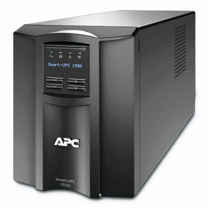 Picture of APC SMART LINE INTARATIVE 1500VA/ 1.5KVA 1000W UPS TOWER RACK MOUNT INCLUDED: NO RACK TYPE: N/A NETWORK CARD:NO BATTERY:YES BATTERY TYPE: VRLA WARRANTY: 3 YEARS REPAIR OR REPLACE (EXCLUDING BATTERY) AND 2 YEARS FOR BATTERY