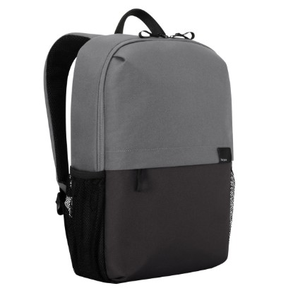 Picture of TARGUS 15.6IN SAGANO CAMPUS BACKPACK GREY MINIMALISTIC DESIGN WITH SLIM PROFILE, PADDED LAPTOP COMPARTMENT, CONVENIENT WORKSTATION WITH PEN LOOP, CARD HOLDER, AND ZIPPERED POCKET