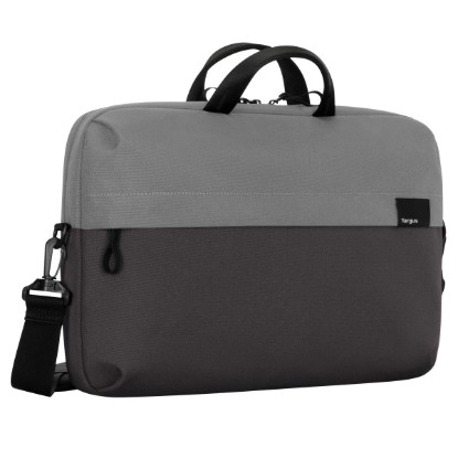 Picture of TARGUS 14" SAGANO SLIPCASE GREY TWO-TONE, MINIMALISTIC DESIGN, PADDED LAPTOP COMPARTMENT, EASY ACCESS, ZIPPERED FRONT POCKET