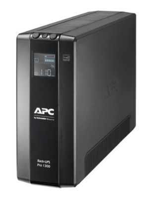 Picture of APC BACKUP UPS 1300VA/ 1.3KVA 780W UPS TOWER RACK MOUNT INCLUDED: NO RACK TYPE: N/A NETWORK CARD:NO BATTERY:YES BATTERY TYPE: VRLA WARRANTY: 2 YEARS REPAIR OR REPLACE NOTES: LINE INTERACTIVE