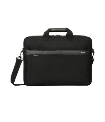 Picture of TARGUS 15.6" GEOLITE ECOSMART ESSENTIAL LAPTOP CASE ZIPPERED, PADDED LAPTOP COMPARTMENT WITH DOCUMENT DIVIDER, REMOVABLE, ADJUSTABLE SHOULDER STRAP, SOFT-TOUCH, COMFORT CARRY HANDLES