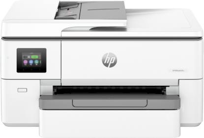 Picture of HP OFFICEJET PRO 9720 WIDE FORMAT ALL-IN-ONE PRINTER. FUNCTIONS: PRINT, COPY, SCAN. PRINT TECHNOLOGY: HP THERMAL INKJET. PRINT SPEED: BLACK (A4, ISO): UP TO 22 PPM; COLOUR (A4, ISO): UP TO 18 PPM; DRAFT BLACK (A4): UP TO 34PPM; DRAFT COLOUR (A4): UP TO 34 PPM. PRINT RESOLUTION: BLACK (BEST): UP TO 1200 X 1200 RENDERED DPI; COLOUR (BEST): UP TO 4800 BY 1200OPTIMIZED DPI ON HP ADVANCE PHOTO PAPER 12