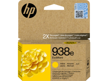 Picture of HP 938E EVOMORE YELLOW ORIGINAL INK CARTRIDGE
