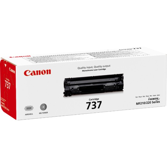 Picture of CANON-TONER-CRG 737 BK-MF211 / MF212W / MF216N / MF217W / MF226DN / MF229DW / MF231 / MF232W / MF237W / MF247DW / MF249DW - YIELD 2 400